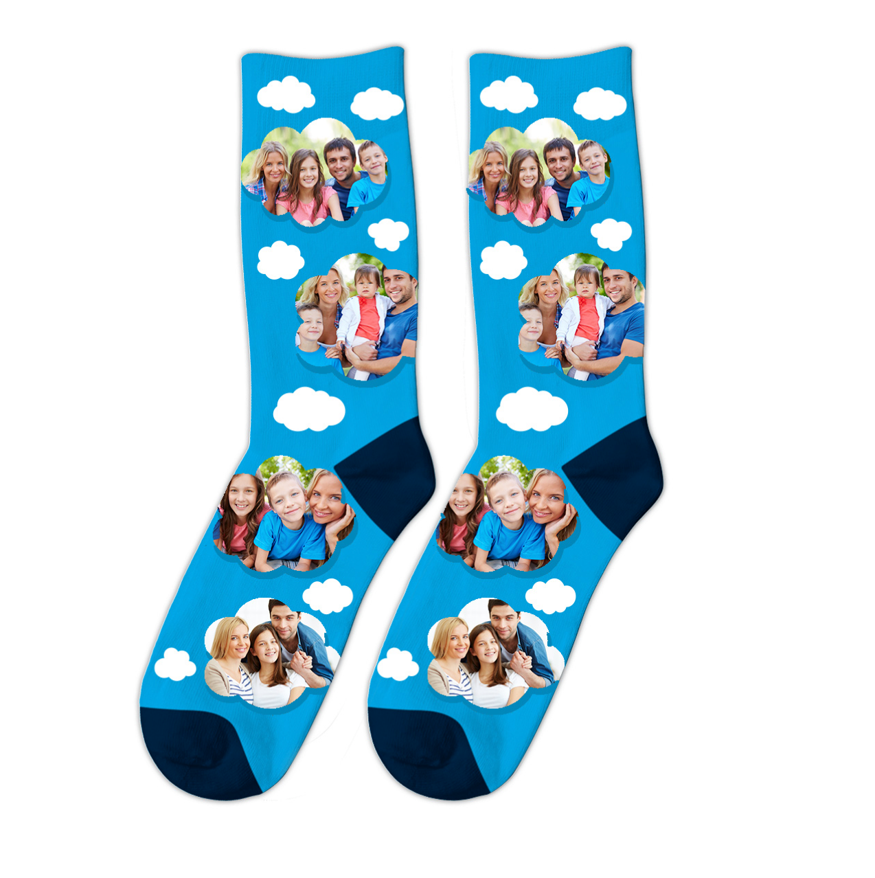 Nogavice za sublimacijo s peto (par)