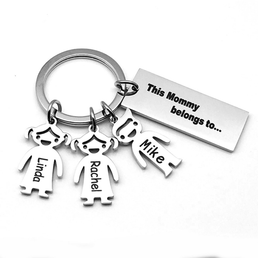 Obesek za ključe za lasersko graviranje - osebe